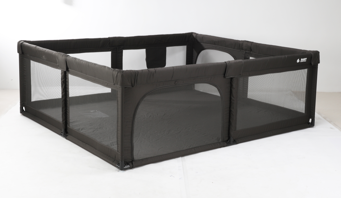 Baby Brightness Mesh baby playpen - Dark Grey