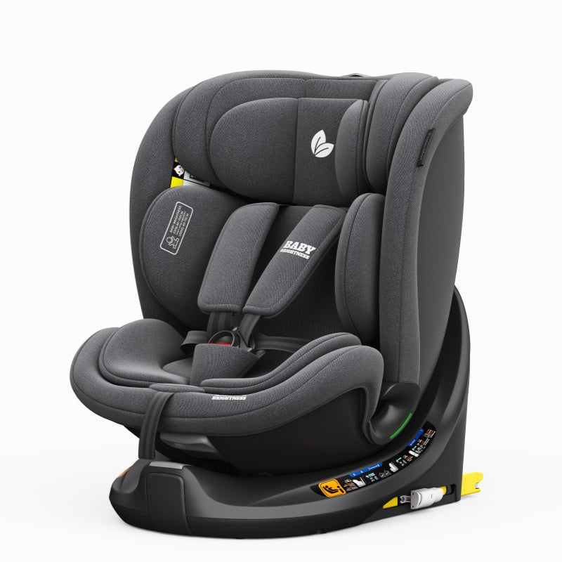 360° Rotating Baby Car Seat – Baby Brightness ProtecMax Grey - image 2