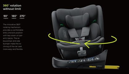 360° Rotating Baby Car Seat – Baby Brightness GuardianMax 1+ Blue - image 7