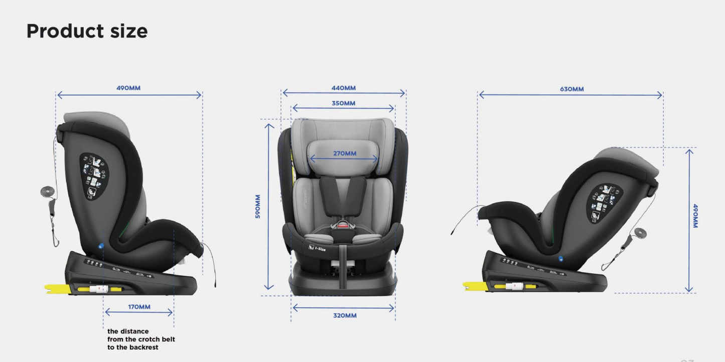 Pre-order 360° Rotating Baby Car Seat – Baby Brightness ShieldMax Plus Pink - image 10