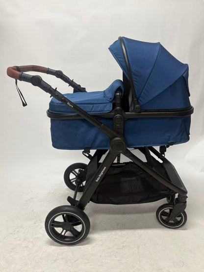 Skyra 2-in-1 Newborn Pram & Bassinet Stroller（Blue）