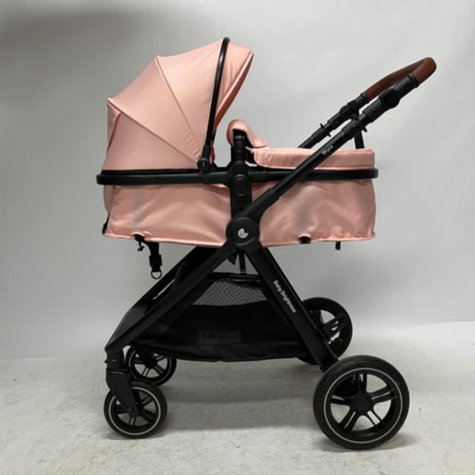 Pre-order Skyra 2-in-1 Newborn Pram & Bassinet Stroller and Car Seat with Rotating ISOFIX Base (Pink) - image 2