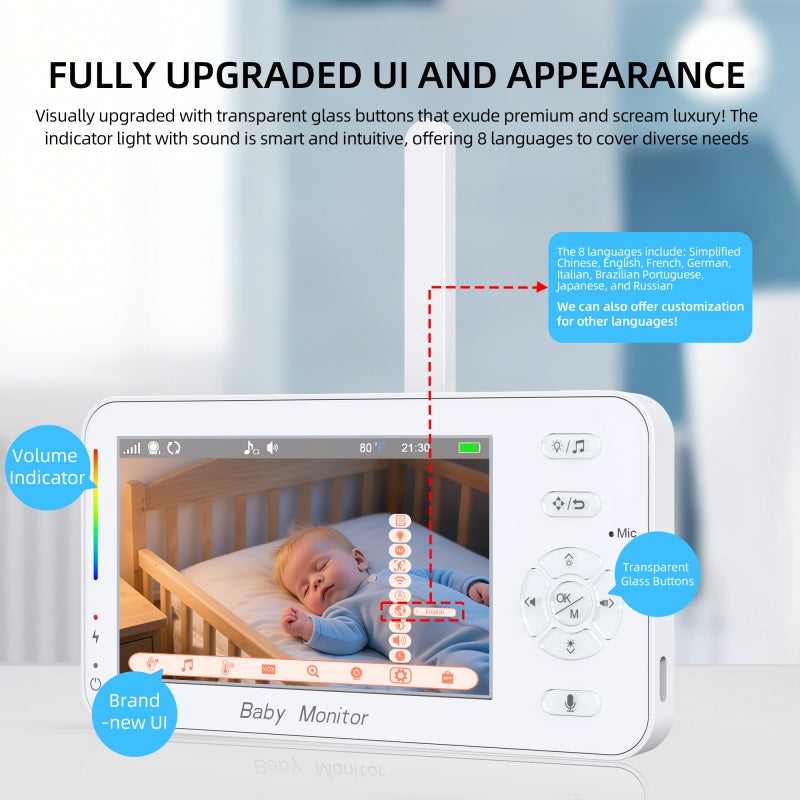 Dual Mode 4.3" Baby Monitor with Night Vision & Motion Detection - image 4