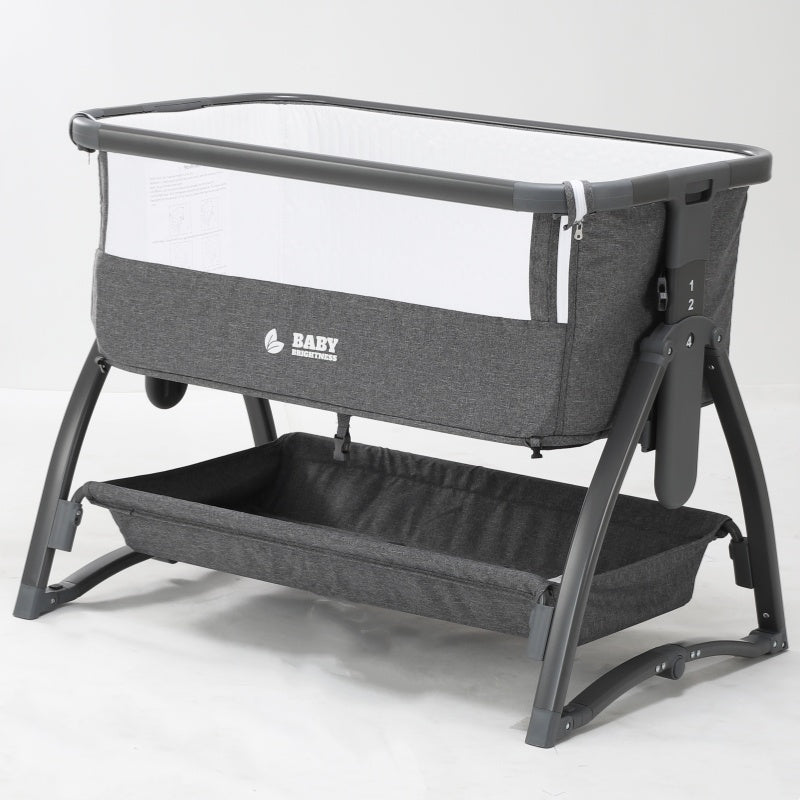 Baby Brightness Co Sleeper Bassinet Dark Grey