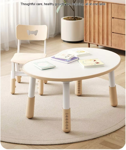 Height Adjustable Peanut Table with 2 Chairs Coffee - image 2