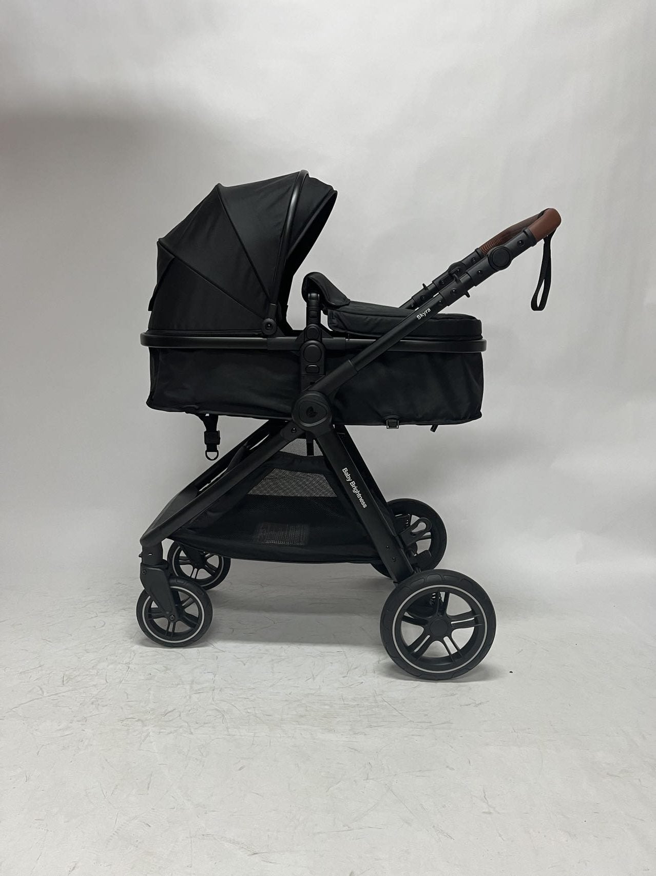 Pre-order Skyra 2-in-1 Newborn Pram & Bassinet Stroller and Reclining Car Seat (Black) - image 2