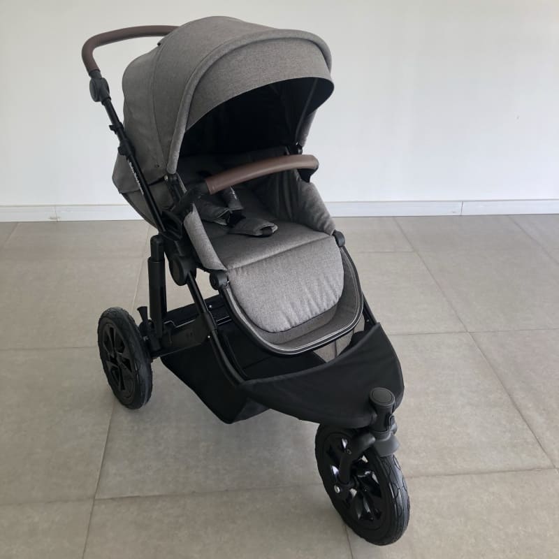 Newborn Pram – EasyGo 1+ Three Wheel Stroller (Grey) - image 4