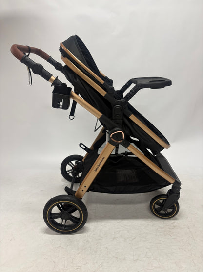 Skyra 2-in-1 Newborn Pram & Bassinet Stroller（Blue）
