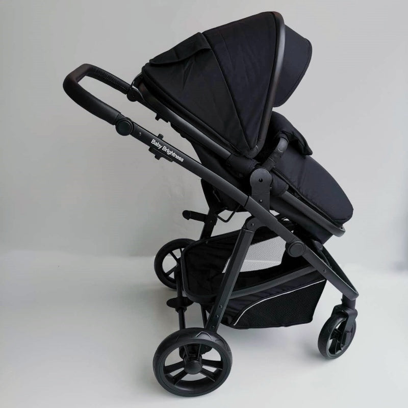 Newborn Pram – Palms Stroller with Bassinet and Car Seat (Black) - image 19