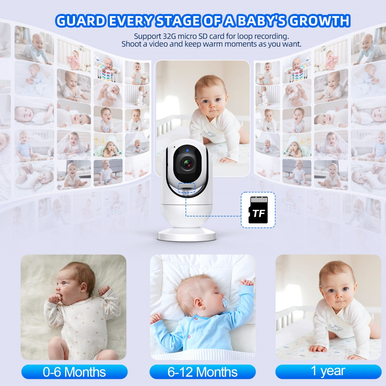 7”LCD HD Pan & Tilt Infrared Night Vision Baby Monitor - image 14