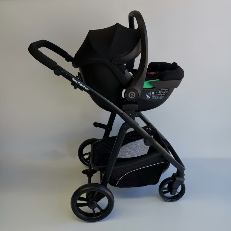 Pre-order Newborn Pram – Palms Stroller with Bassinet, Car Seat and Rotating ISOFIX Base (Black) - image 20