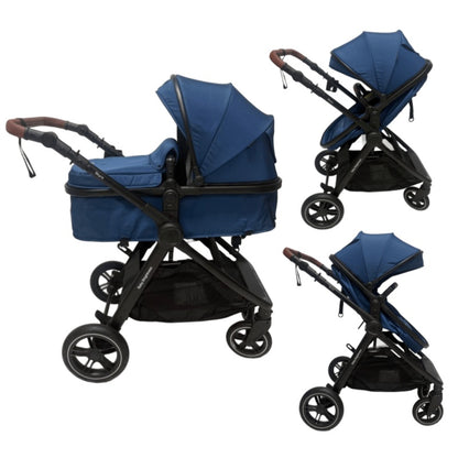 Skyra 2-in-1 Newborn Pram & Bassinet Stroller（Blue）