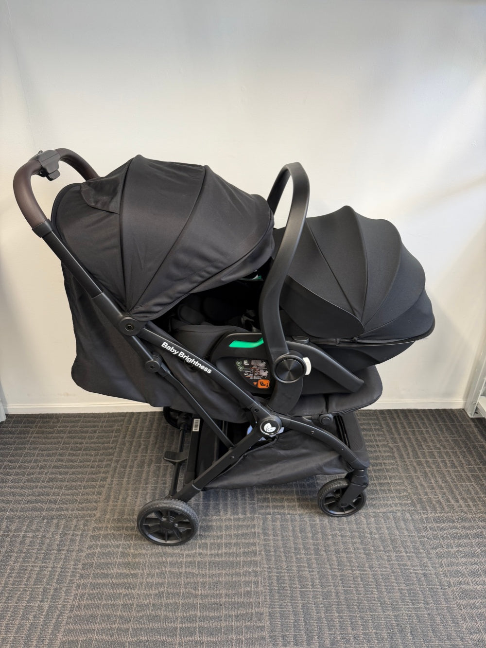 Pre-order Newborn Pram & Capsule – FlexGo Auto Folding Stroller with Reclining Capsule and Rotating ISOFIX Bas - image 19