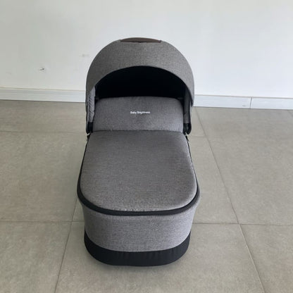 Newborn Pram – EasyGo 1+ Three Wheel Stroller with Carrycot (Grey) - image 18