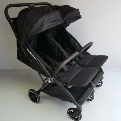 Double Pram – FlexGo Duo with Reclining Infant Capsule (Black) - image 7