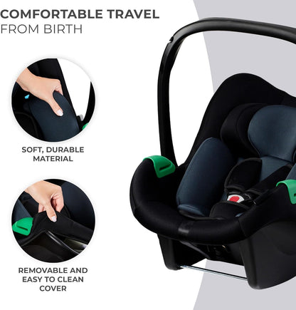 Pre-order Skyra 2-in-1 Newborn Pram & Bassinet Stroller and Car Seat (Black) - image 34