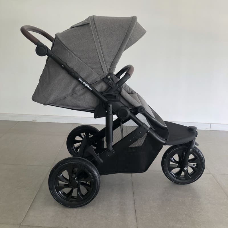 Newborn Pram – EasyGo 1+ Three Wheel Stroller with Carrycot and Car Seat (Grey) - image 15
