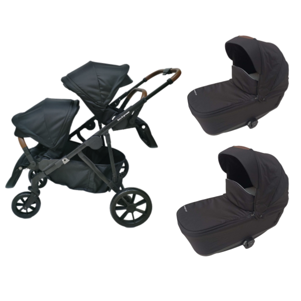 Preorder Baby Brightness Luxe twin stroller with double